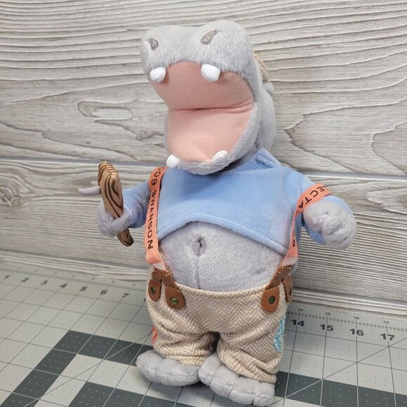Hippopotamus Heavy Hippo Swanson‎ Collectables Plush Animal Doll Suspenders 2009 - Picture 2 of 7